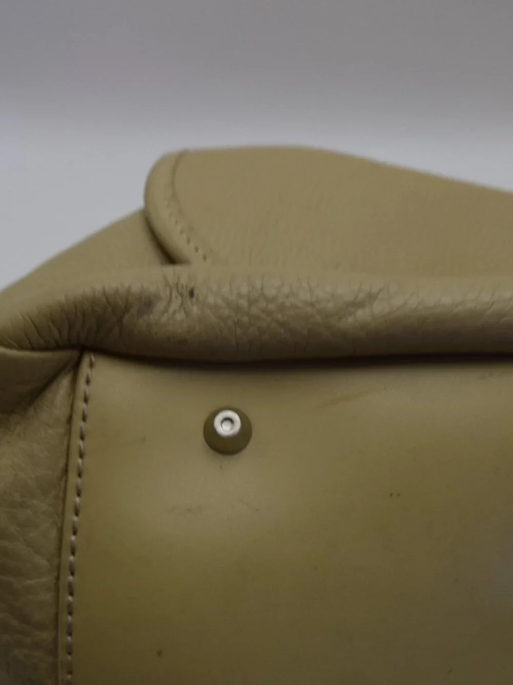 Maxx New York Beige Pebbled Leather Hobo Shoulder Bag Adjustable Strap Dust Bag